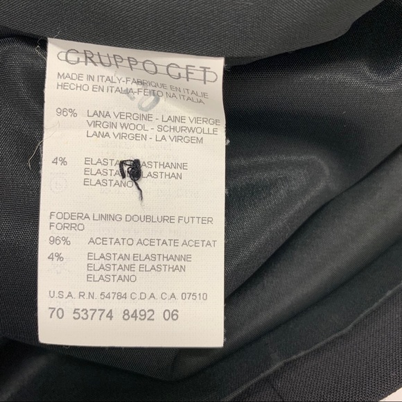 GIORGIO ARMANI LE COLLEZIONI Asymmetric Wool Blazer Size 8 - Picture 10 of 16